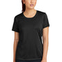 Sport-Tek Womens Competitor Moisture Wicking Short Sleeve Crewneck T-Shirt - Black