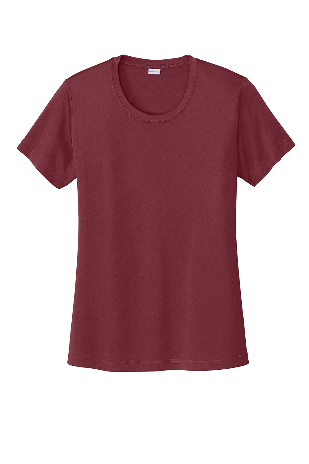 Sport-Tek LST350 Womens Competitor Moisture Wicking Short Sleeve Crewneck T-Shirt Maroon Flat Front