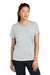 Sport-Tek LST350 Womens Competitor Moisture Wicking Short Sleeve Crewneck T-Shirt Silver Grey Model Front