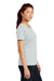 Sport-Tek LST350 Womens Competitor Moisture Wicking Short Sleeve Crewneck T-Shirt Silver Grey Model Side