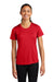 Sport-Tek LST350 Womens Competitor Moisture Wicking Short Sleeve Crewneck T-Shirt True Red Model Front