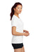 Sport-Tek LST350 Womens Competitor Moisture Wicking Short Sleeve Crewneck T-Shirt White Model Side