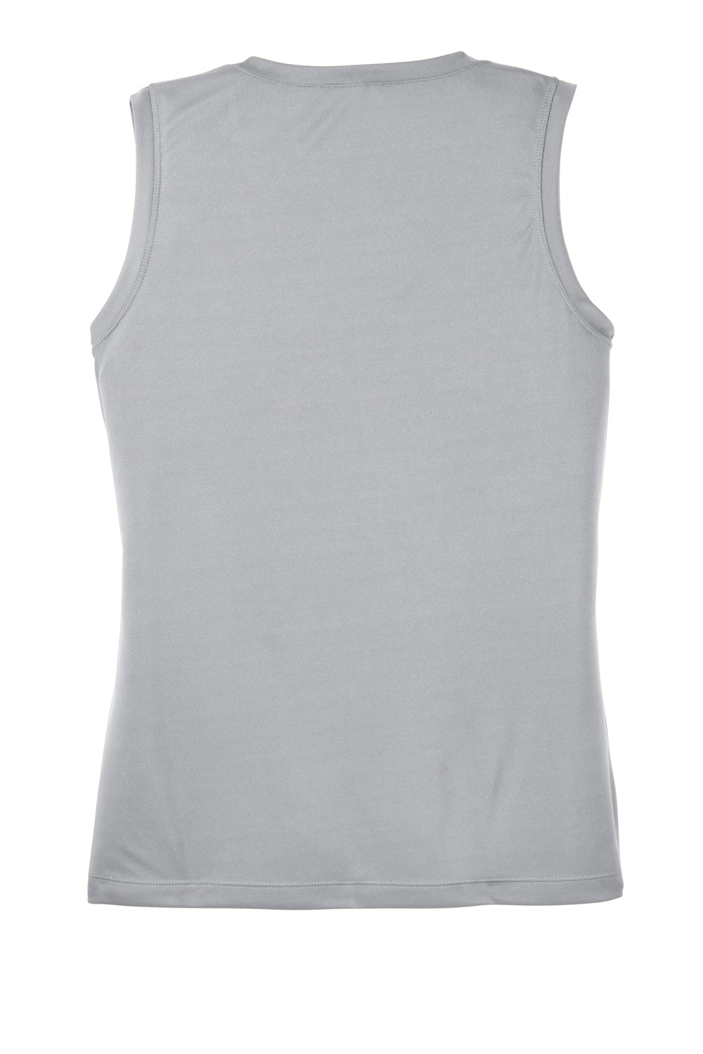 Sport-Tek LST352 Womens Competitor Moisture Wicking Tank Top Silver Grey Flat Back