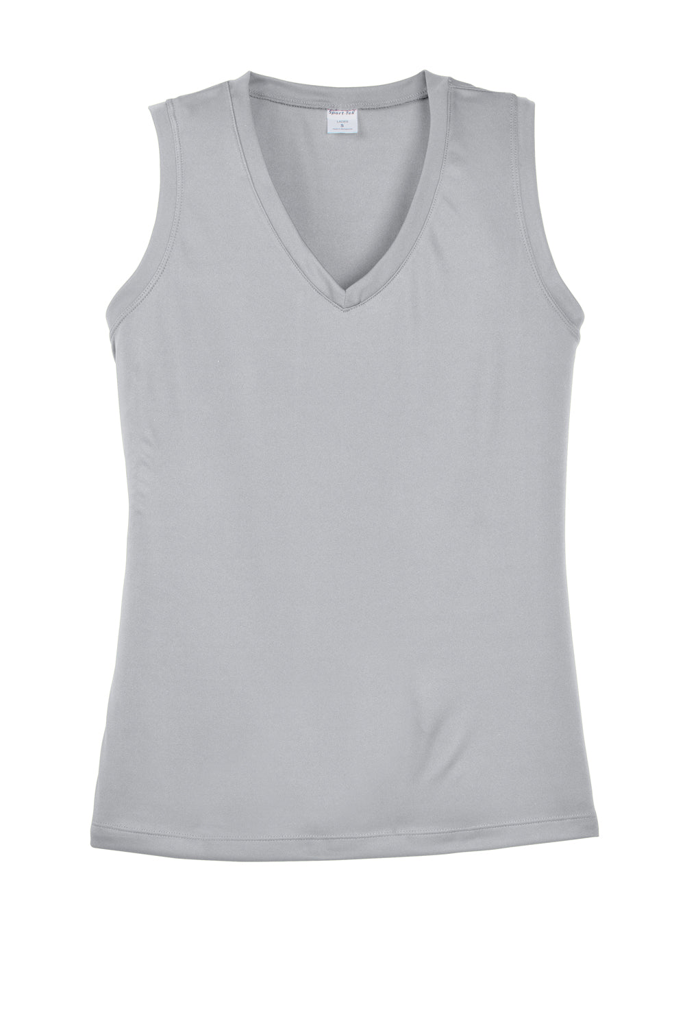 Sport-Tek LST352 Womens Competitor Moisture Wicking Tank Top Silver Grey Flat Front