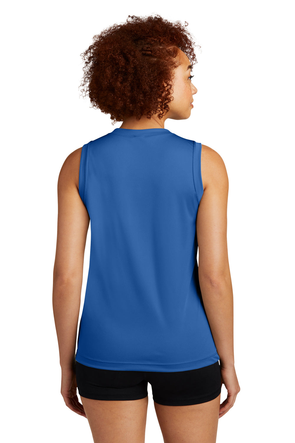 Sport-Tek LST352 Womens Competitor Moisture Wicking Tank Top True Royal Blue Model Back