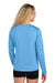 Sport-Tek LST353LS Womens Competitor Moisture Wicking Long Sleeve V-Neck T-Shirt Carolina Blue Model Back