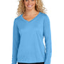 Sport-Tek Womens Competitor Moisture Wicking Long Sleeve V-Neck T-Shirt - Carolina Blue