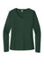 Sport-Tek LST353LS Womens Competitor Moisture Wicking Long Sleeve V-Neck T-Shirt Forest Green Flat Front