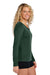 Sport-Tek LST353LS Womens Competitor Moisture Wicking Long Sleeve V-Neck T-Shirt Forest Green Model Side