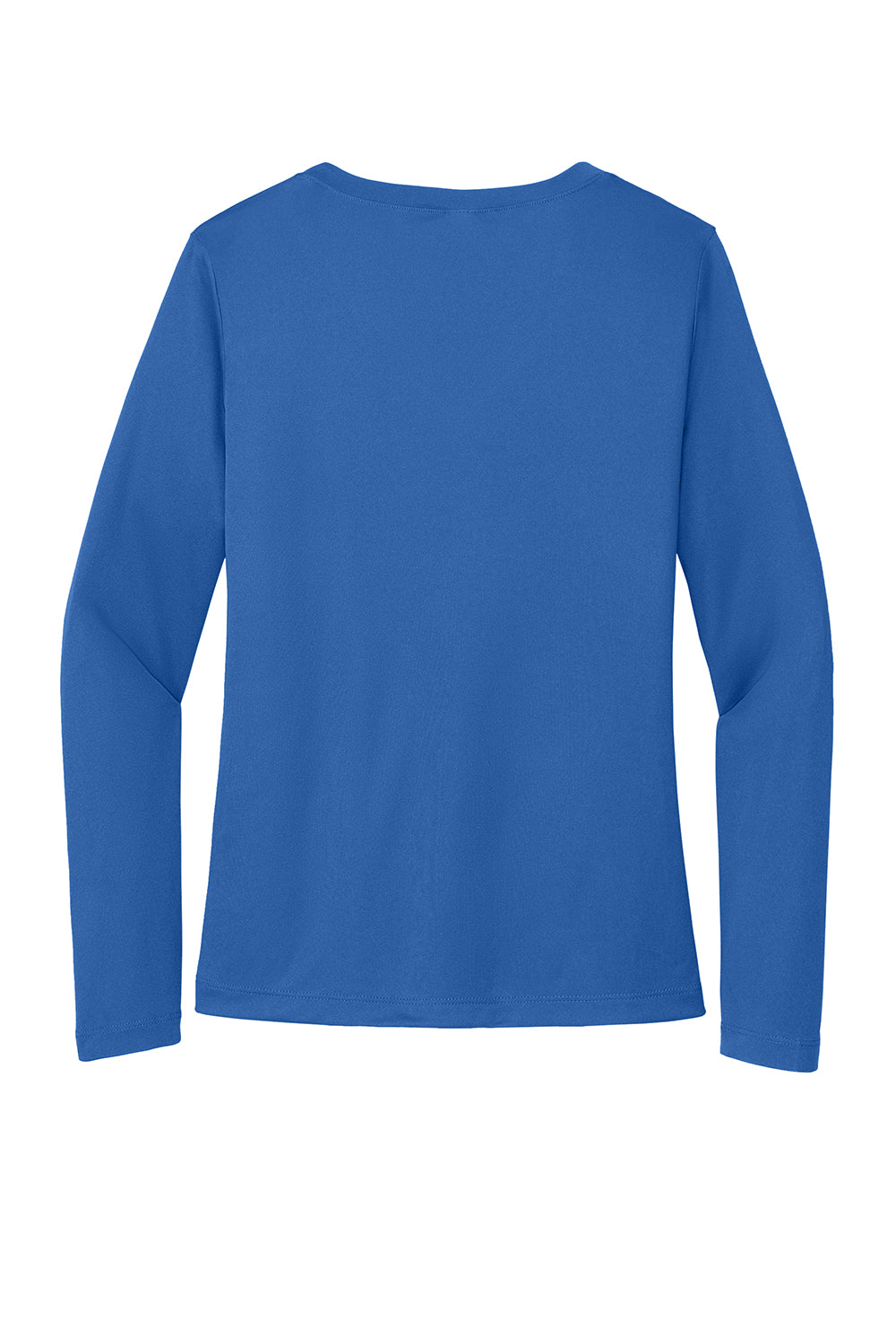 Sport-Tek LST353LS Womens Competitor Moisture Wicking Long Sleeve V-Neck T-Shirt True Royal Blue Flat Back