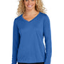 Sport-Tek Womens Competitor Moisture Wicking Long Sleeve V-Neck T-Shirt - Royal Blue