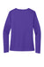 Sport-Tek LST353LS Womens Competitor Moisture Wicking Long Sleeve V-Neck T-Shirt Purple Flat Back