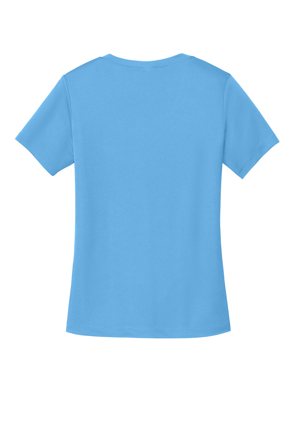 Sport-Tek LST353 Womens Competitor Moisture Wicking Short Sleeve V-Neck T-Shirt Carolina Blue Flat Back