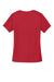 Sport-Tek LST353 Womens Competitor Moisture Wicking Short Sleeve V-Neck T-Shirt Deep Red Flat Back