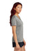 Sport-Tek LST353 Womens Competitor Moisture Wicking Short Sleeve V-Neck T-Shirt Heather Concrete Grey Model Side