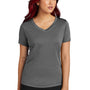 Sport-Tek Womens Competitor Moisture Wicking Short Sleeve V-Neck T-Shirt - Iron Grey