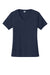 Sport-Tek LST353 Womens Competitor Moisture Wicking Short Sleeve V-Neck T-Shirt True Navy Blue Flat Front