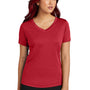 Sport-Tek Womens Competitor Moisture Wicking Short Sleeve V-Neck T-Shirt - True Red