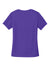 Sport-Tek LST353 Womens Competitor Moisture Wicking Short Sleeve V-Neck T-Shirt Purple Flat Back