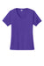 Sport-Tek LST353 Womens Competitor Moisture Wicking Short Sleeve V-Neck T-Shirt Purple Flat Front