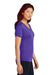 Sport-Tek LST353 Womens Competitor Moisture Wicking Short Sleeve V-Neck T-Shirt Purple Model Side