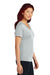 Sport-Tek LST353 Womens Competitor Moisture Wicking Short Sleeve V-Neck T-Shirt Silver Grey Model Side