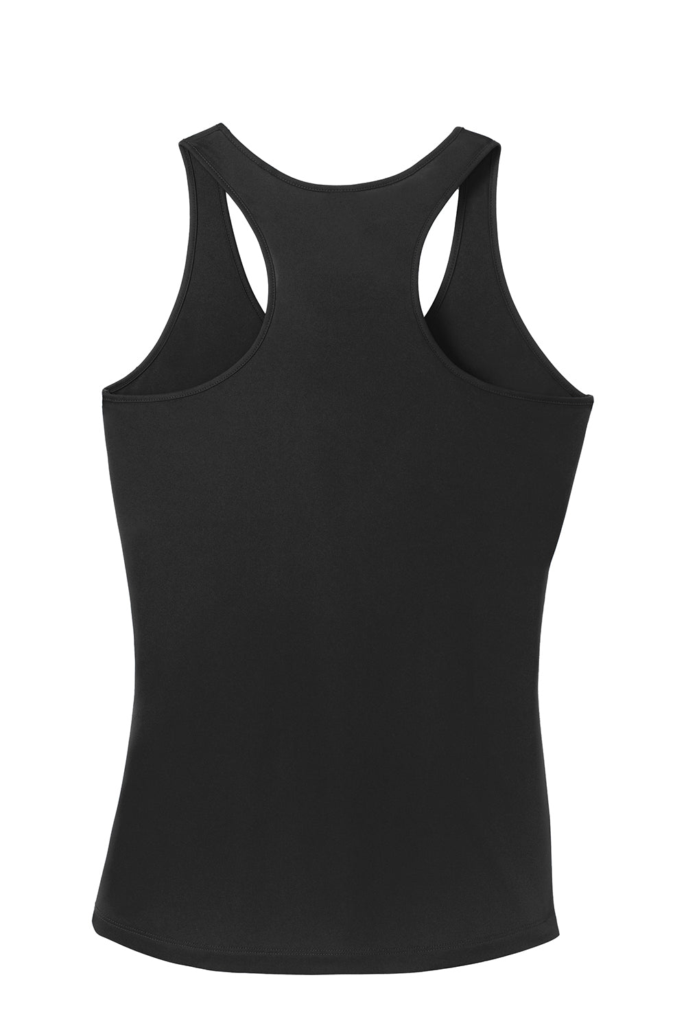 Sport-Tek LST356 Womens Competitor Moisture Wicking Tank Top Black Flat Back