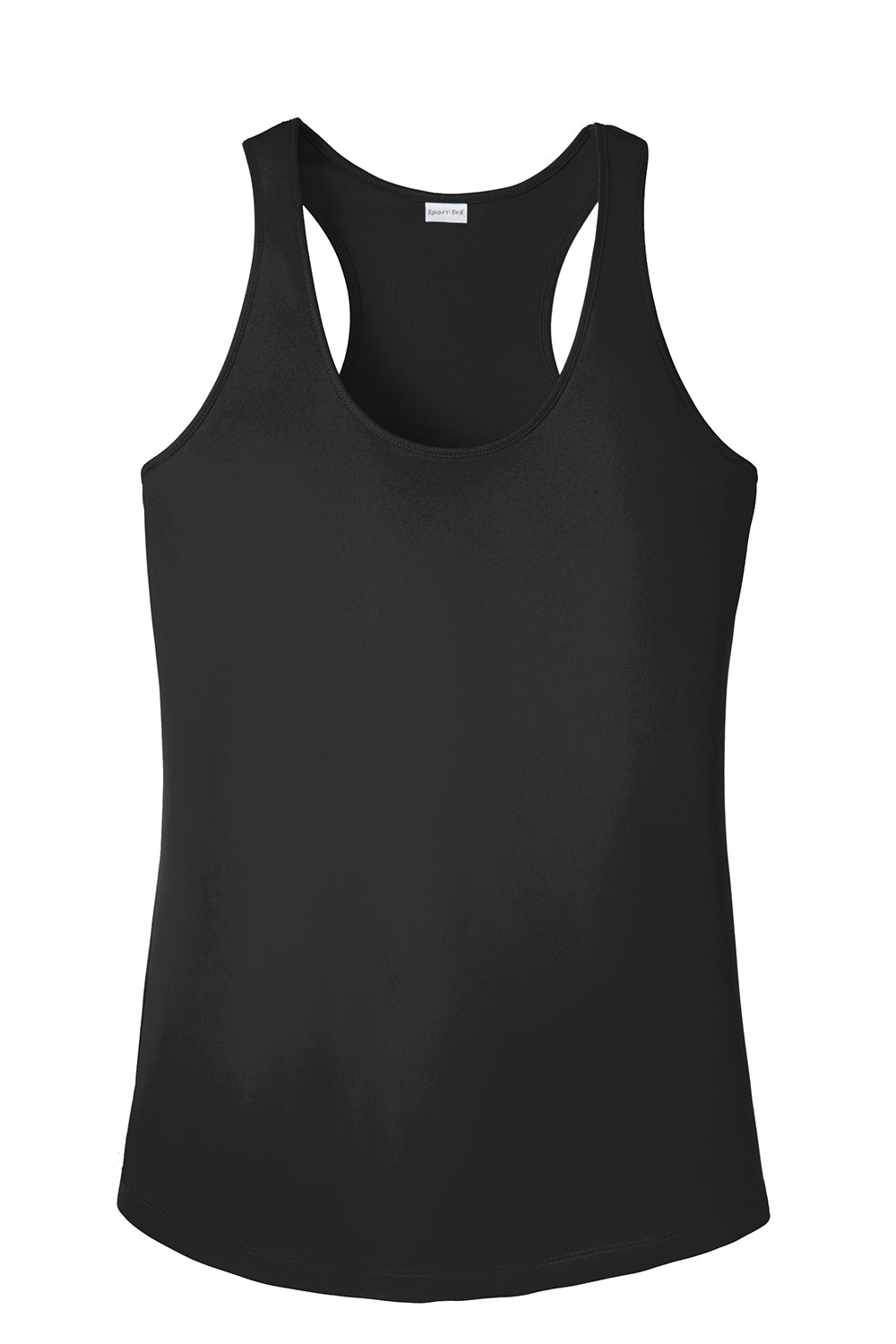 Sport-Tek LST356 Womens Competitor Moisture Wicking Tank Top Black Flat Front