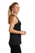 Sport-Tek LST356 Womens Competitor Moisture Wicking Tank Top Black Model Side