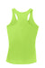 Sport-Tek LST356 Womens Competitor Moisture Wicking Tank Top Lime Shock Green Flat Back