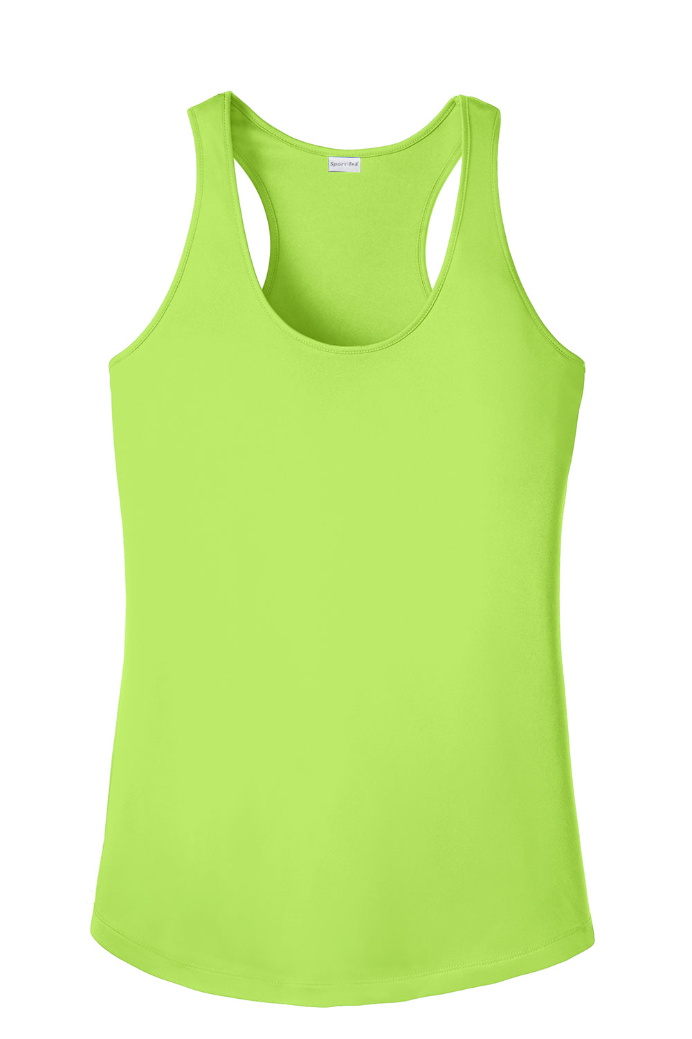 Sport-Tek LST356 Womens Competitor Moisture Wicking Tank Top Lime Shock Green Flat Front