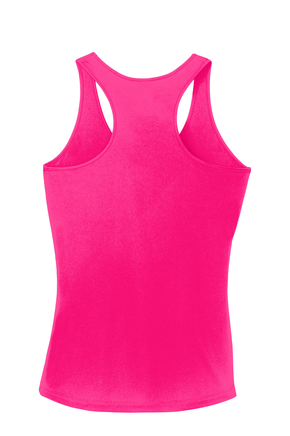 Sport-Tek LST356 Womens Competitor Moisture Wicking Tank Top Neon Pink Flat Back