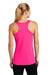 Sport-Tek LST356 Womens Competitor Moisture Wicking Tank Top Neon Pink Model Back