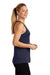 Sport-Tek LST356 Womens Competitor Moisture Wicking Tank Top True Navy Blue Model Side