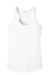 Sport-Tek LST356 Womens Competitor Moisture Wicking Tank Top White Flat Front