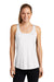 Sport-Tek LST356 Womens Competitor Moisture Wicking Tank Top White Model Front