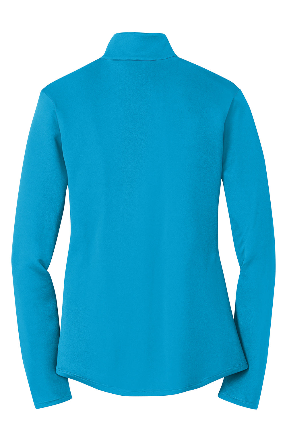 Sport-Tek LST357 Womens Competitor Moisture Wicking 1/4 Zip Sweatshirt Atomic Blue Flat Back