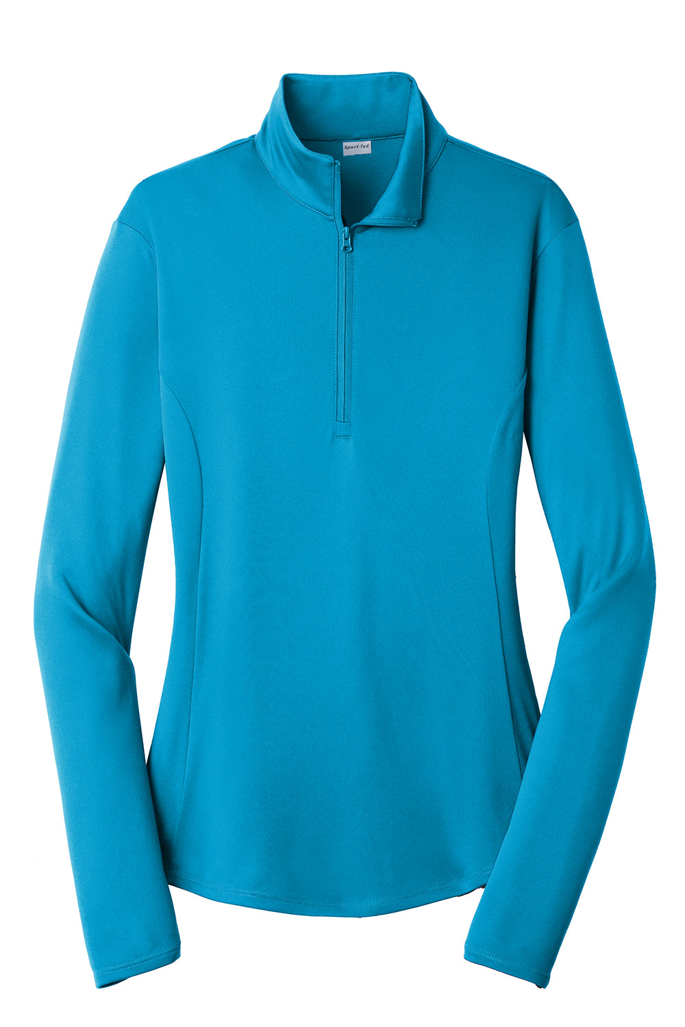 Sport-Tek LST357 Womens Competitor Moisture Wicking 1/4 Zip Sweatshirt Atomic Blue Flat Front