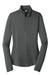 Sport-Tek LST357 Womens Competitor Moisture Wicking 1/4 Zip Sweatshirt Iron Grey Flat Front