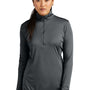 Sport-Tek Womens Competitor Moisture Wicking 1/4 Zip Sweatshirt - Iron Grey