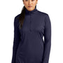 Sport-Tek Womens Competitor Moisture Wicking 1/4 Zip Sweatshirt - True Navy Blue