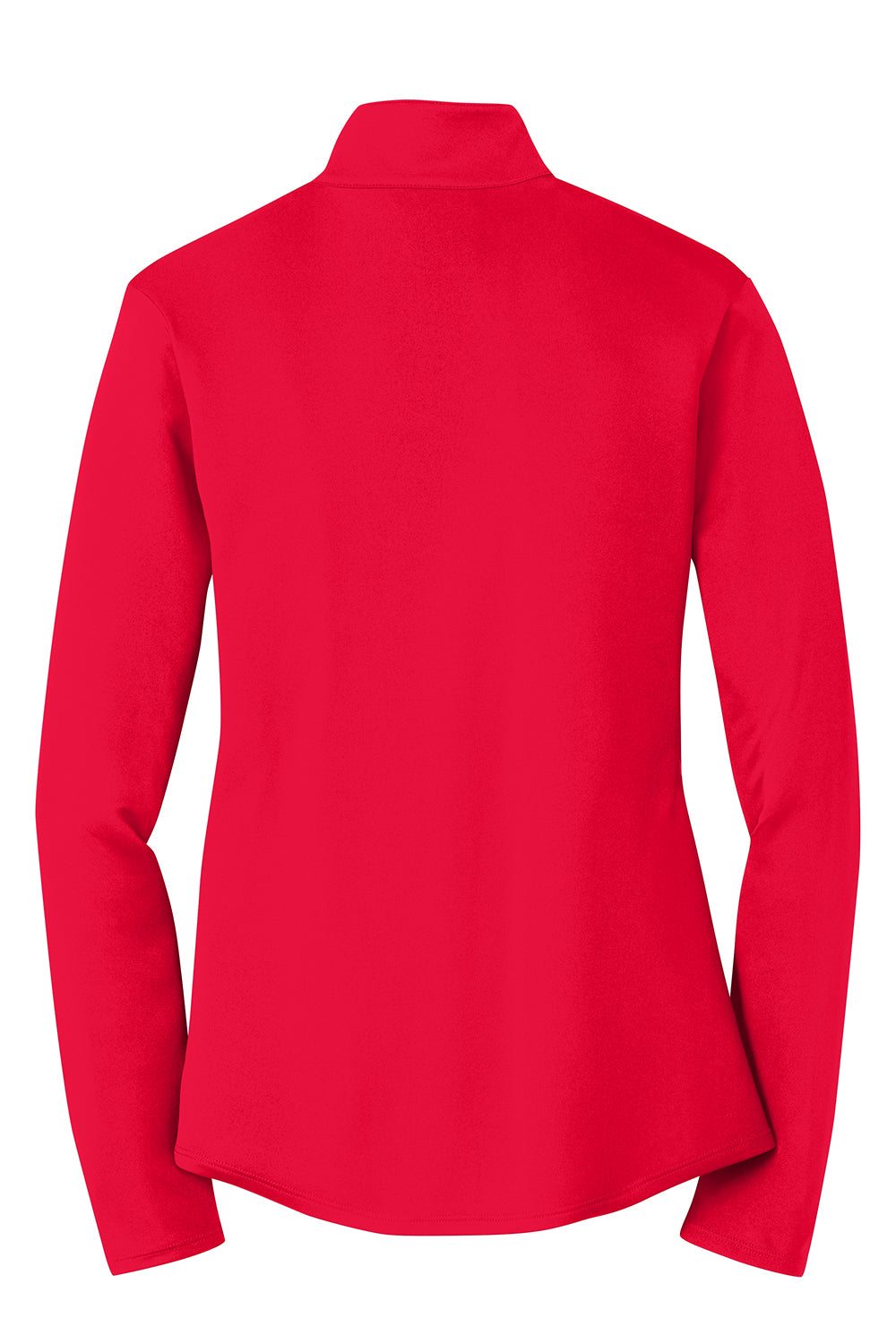 Sport-Tek LST357 Womens Competitor Moisture Wicking 1/4 Zip Sweatshirt True Red Flat Back