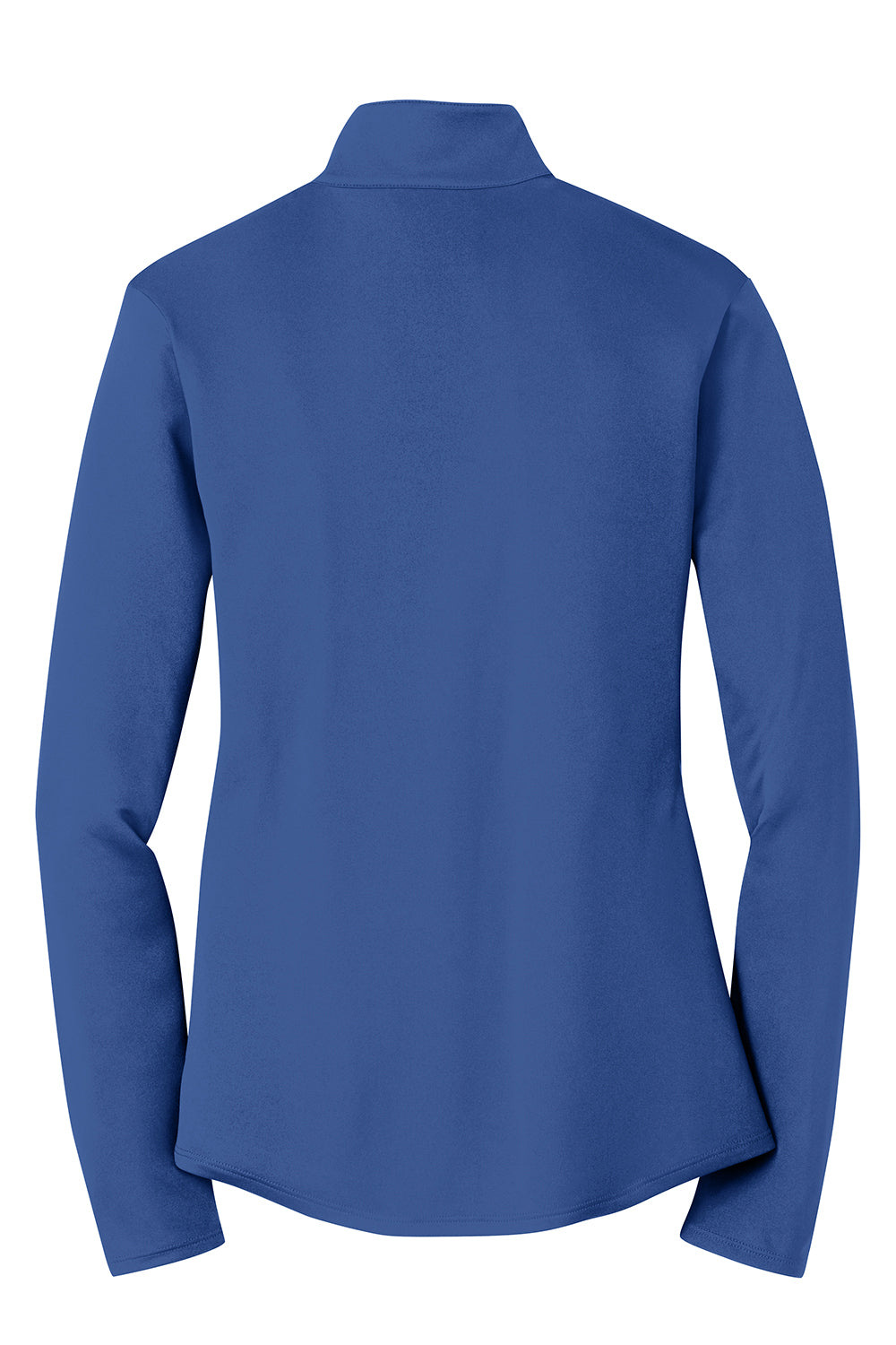 Sport-Tek LST357 Womens Competitor Moisture Wicking 1/4 Zip Sweatshirt True Royal Blue Flat Back