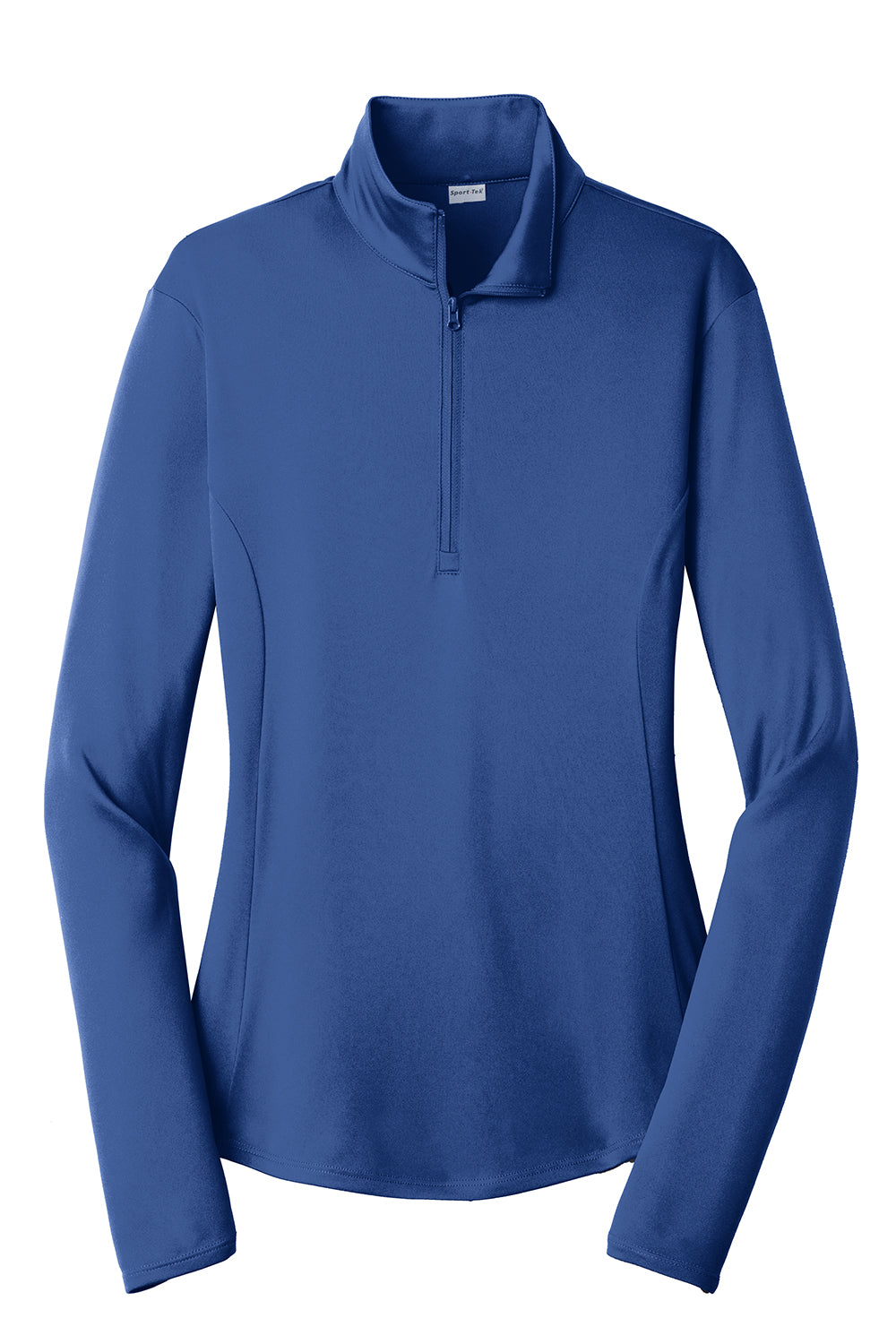 Sport-Tek LST357 Womens Competitor Moisture Wicking 1/4 Zip Sweatshirt True Royal Blue Flat Front