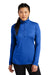 Sport-Tek LST357 Womens Competitor Moisture Wicking 1/4 Zip Sweatshirt True Royal Blue Model Front