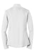 Sport-Tek LST357 Womens Competitor Moisture Wicking 1/4 Zip Sweatshirt White Flat Back