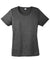 Sport-Tek LST360 Womens Contender Heather Moisture Wicking Short Sleeve Crewneck T-Shirt Heather Graphite Grey Flat Front