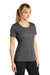 Sport-Tek LST360 Womens Contender Heather Moisture Wicking Short Sleeve Crewneck T-Shirt Heather Graphite Grey Model 3q