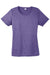 Sport-Tek LST360 Womens Contender Heather Moisture Wicking Short Sleeve Crewneck T-Shirt Heather Purple Flat Front