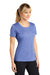 Sport-Tek LST360 Womens Contender Heather Moisture Wicking Short Sleeve Crewneck T-Shirt Heather True Royal Blue Model 3q